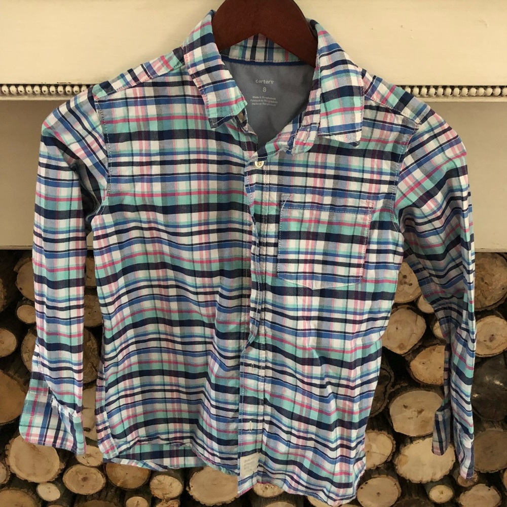 Boys plaid button up